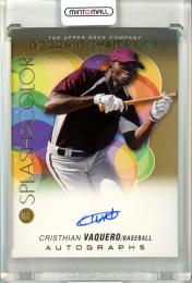 2023 Upper Deck Goodwin Champions Baseball Cristhian Vaquero SA-CV RC Splash Of Color Autograph