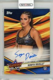 2019 TOPPS WWE SummerSlam Autographs Blue Sonya Deville 【07/50】