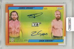 2021 TOPPS Heritage WWE Dual Autographs James Drake / Zack Gibson 【27/50】