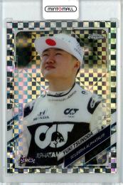 2021 TOPPS Chrome Formula 1  角田裕毅 Checker Flag #49
