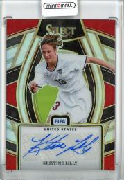 2023-24 Panini Select FIFA Soccer Kristine Lilly Select Signatures Red/#SS-KL United States