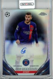 2023-24 Topps Chrome UEFA Club Competitions Lucas Hernandez Chrome Autographs/#CA-LH Paris Saint-Germain