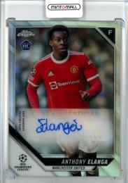 2021-22 Topps Chrome UEFA Champions League Anthony Elanga Chrome Autographs/#CA-AE Manchester United