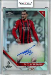 2021-22 Topps Chrome UEFA Champions League Theo Hernandez Chrome Autographs/#CA-TH AC Milan