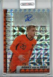 2021-22 Panini Mosaic Road to FIFA World Cup Soccer Donny van de Beek Autographs Mosaic/#A-VDB Nederland