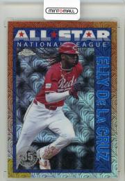 2025 Topps Series 2 Elly De La Cruz Silver Pack Chrome 90 Topps All Star Blue Refractor【017/150】 Cincinnati Reds