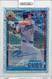 2026 Topps Series 1 Owen Caissie Silver Pack Chrome 91 Topps Autograph【230/299】 Chicago Cubs