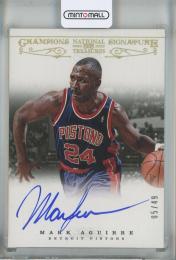 2012-13 Panini National Treasures Mark Aguirre Champions Signatures #9【5/49】 Detroit Pistons