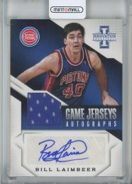2013-14 Panini Innovation Bill Laimbeer Game Jerseys Autographs #41【178/199】 Detroit Pistons