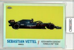 2021 TOPPS Chrome Formula 1  Sebastian Vettel 1961 Topps Sports Car