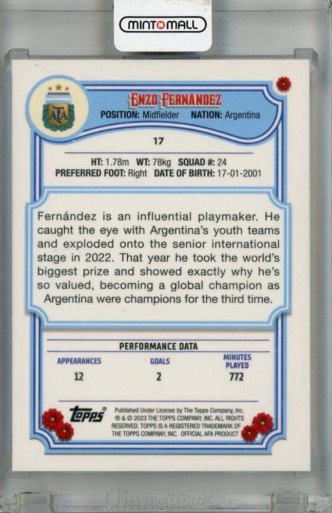 Topps Argentina FILETEADO ENZO インサート25シリ Topps Argentina FILETEADO ENZO インサート25シリ