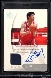 2005-06 SP Authentic #30 Yao Ming Limited Warm Ups Autographs【3/100】 Houston Rockets