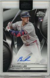 2025 Topps Chrome Black Brooks Lee Autographs RC #CBABL