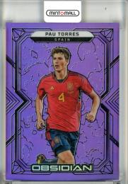 2022-23 Panini Obsidian Pau Torres #186 Electric Etch Purple Flood【04/25】《ジャージーナンバー!》 Spain