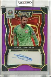 2020 Panini Select UEFA Euro Lukasz Fabianski #SI-LF Autographs Prizms Purple【32/49】 Poland