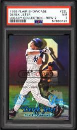 1999 Flair Showcase #22 Derek Jeter Legacy Collection Row 2【38/99】【PSA NM 7】 (MSV#1426)