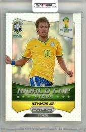 2013-14 Panini Prizm Neymar Jr #7 World Cup Stars Prizm Parallel Brazil