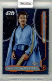 2024 Topps Chrome Star Wars Lando Calrissian #RA-5 Galactic Civil War Rebel Alliance Rebel Orange Refractor Parallel【16/25】