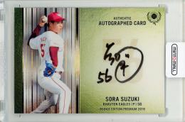 2019 BBM ルーキーエディション プレミアム 鈴木翔天 直筆サインカード(横版)※シール版【06/30】 東北楽天ゴールデンイーグルス