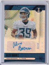 2019 Panini Illusions Tennessee Titans Alex Barnes Rookie Signs Blackパラレル版 22/25