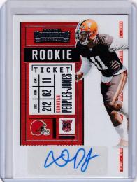 2020 Panini Contenders Cleveland Browns Donovan Peoples-Jones Rookie Ticket Variation(バリエーション)