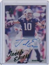 ※裏面下部傷有 2020 Panini Luminance Indianapolis Colts Jacob Eason Rookie Luminance Autographs Greenパラレル版 04/10