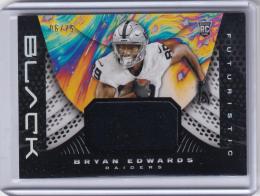 2020 Panini Black Las Vegas Raiders Bryan Edwards Futuristic Jerseys Silverパラレル版 06/75