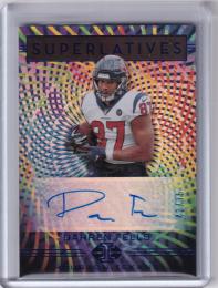 2020 Panini Illusions Houston Texans Darren Fells Superlatives Autographs Blueパラレル版 43/75
