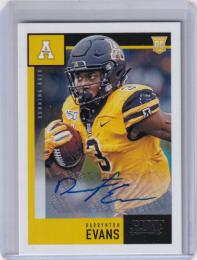 2020 Panini Score Appalachian State Darrynton Evans Rookie Autographs