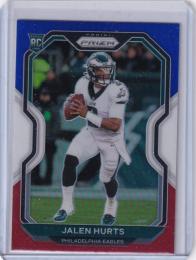 2020 Panini Prizm Philadelphia Eagles Jalen Hurts Base Prizms Red White and Blueパラレル版