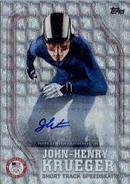 2018 TOPPS U.S.WINTER OLYMPIC Autograph Card Foil John-Henry Krueger 【1of1】