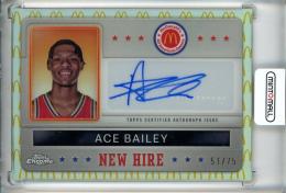 2024 Topps Chrome McDonald’s All American Basketball Ace Bailey New Hire Badge Autographs Refractors/#NHB-AIR【51/75】