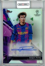 2021-22 Topps Finest UEFA Champions League Riqui Puig Base Autographs/#BA-RP FC Barcelona