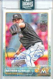 2024 Topps Archives Signature Series Nathan Eovaldi 2015 Topps【13/63】 Miami Marlins
