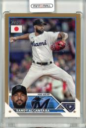 2023 Topps Baseball Japan Edition Sandy Alcantara #136 Gold【23/25】 Marlins