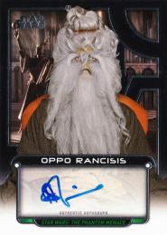 2017 TOPPS Star Wars Galacticfiles Oppo Rancisis Hassani Shapi Autograph 199枚限定 /84