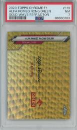 2020 Topps Chrome Formula 1 Racing  Alfa Romeo Racing ORLEN Base/Team Logos/Gold Wave Refractor/#119 44/50 【PSA7】