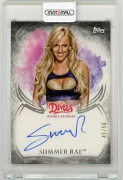 2015 TOPPS WWE Undisputed Autograph Black Parallesl Summer Rae 49/50