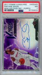 2017-18 PANINI Vanguard  Dwyane Wade High Voltage Signature Purple 15枚限定 /14 #HVDWD PSA7 NEAR MINT