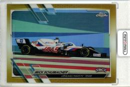 2021 TOPPS Chrome Formula 1  Mick Schmacher Gold Refractor #112 44/50