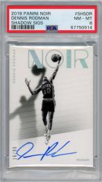 2018 PANINI Noir Dennis Rodman Shadow Sigs 99枚限定 /16 #SHSDR PSA8 NEAR MINT-MINT
