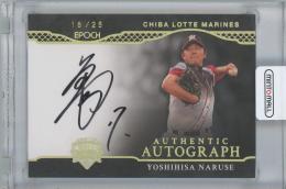 2024 EPOCH 日本プロ野球OBクラブ-CAREER ACHIEVEMENTS- / 成瀬善久(千葉ロッテマリーンズ) ホロ金箔版AUTHENTIC AUTOGRAPH直筆サインカード 【18/25】