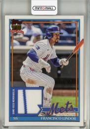 2026 Topps Francisco Lindor 91 Topps Relics #91RFL New York Mets
