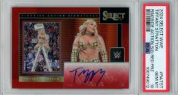 2024 Panini Select WWE Tiffany Stratton Ringside Action Signatures/Red Prizms/#RA-TST【66/99】【PSA10】