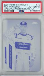 2020 Topps Chrome Formula 1 Kimi Raikkonen Magenta Printing Plates/#15【1/1】