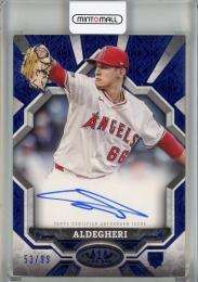 2025 Topps Tier One Samuel Aldegheri Break Out Autographs Blue Foil #BOASA【53/99】 Los Angeles Angels