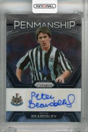 2023-24 Panini Prizm Premier League Peter Beardsley Penmanship #27 Auto ※へこみあり Newcastle United