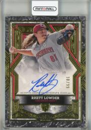 2025 Topps Tier One Rhett Lowder Base Autographs #BARL【10/99】 Cincinnati Reds
