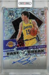 2021-22 Panini Mosaic Austin Reaves Autographs Fast Break #100 RC Los Angeles Lakers