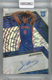 2022-23 Panini Revolution Jalen Duren Rookie Autographs Fractal #19 RC ※へこみ・裏面白かけあり【085/100】 Detroit Pistons